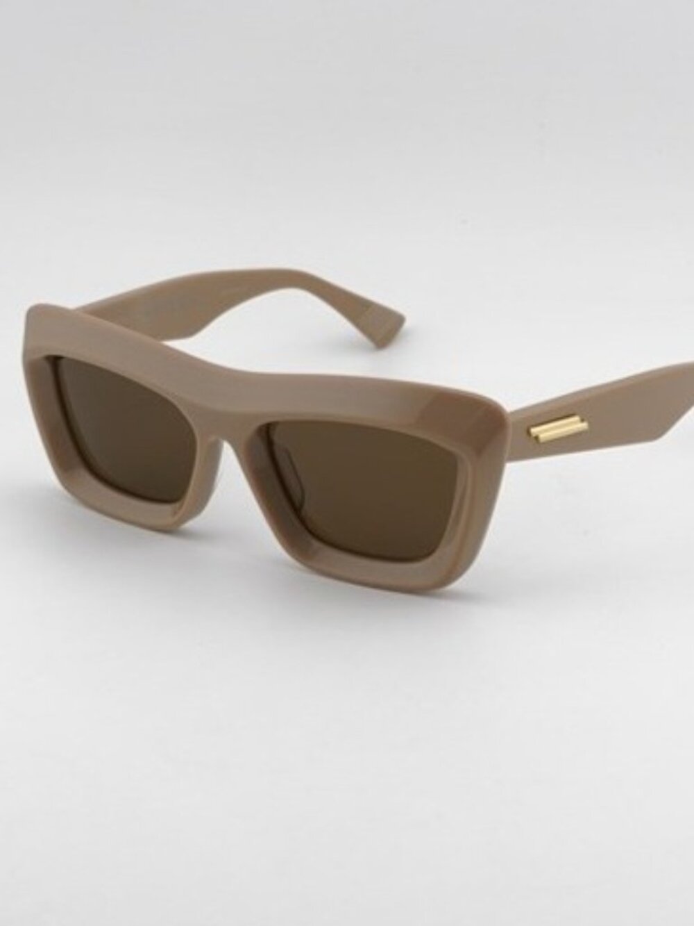 Bottega Veneta BV1283S 003 Sunglasses Brown Square Frame, Brown Lenses